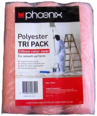 Phoenix Polyester Roller Cover - 3/Pack