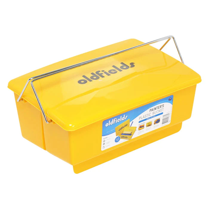 Oldfields Yellow Plastic Roller Bucket with Ramp & Lid