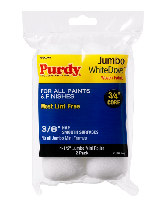 PURDY White Dove Jumbo Mini Roller Covers 10mm Nap