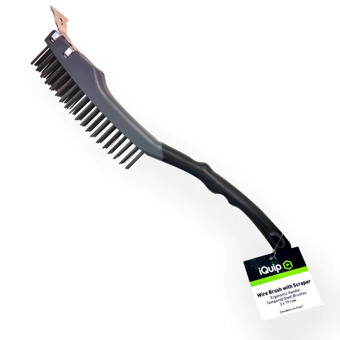 iQuip Wire Brush With Scraper