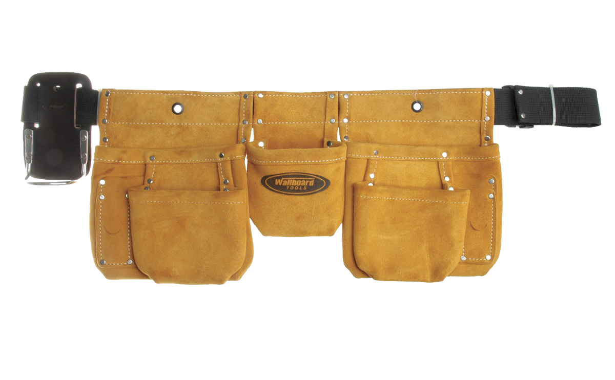 Wallboard Tools 5 Pocket Suede Leather Nail Bag