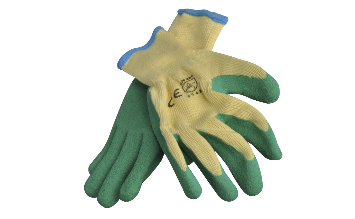 Poly Cotton Latex Gloves SafeCorp