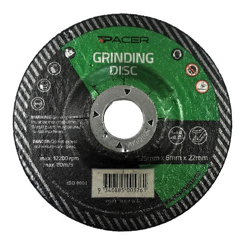 PACER Grinding Disc 125mm X 6mm X 22mm