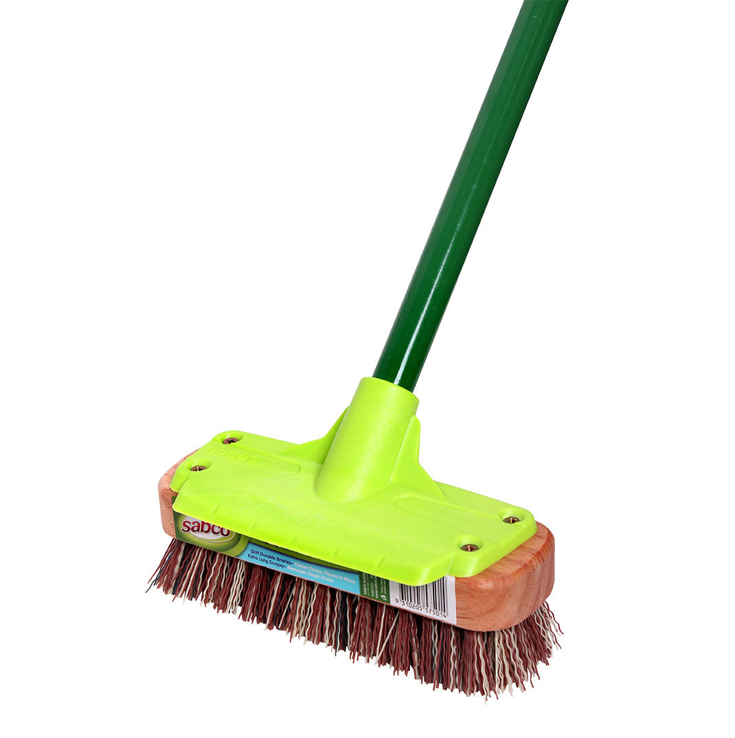 Sabco Timber Deck Scrub With Handle - 200mm