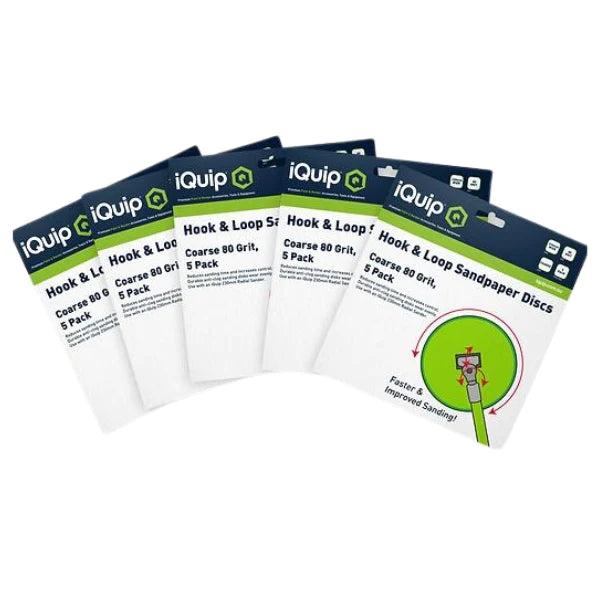 iQuip Radius Sandpaper 5pk