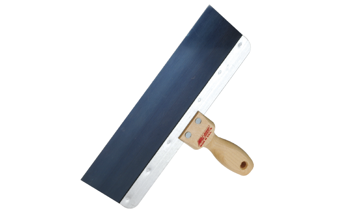 Taping Knife Wooden Handle Blue Steel Wal-Board USA