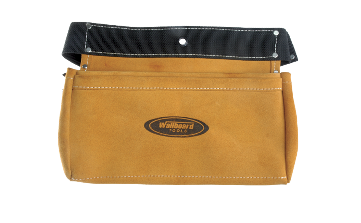 Wallboard Tools 2 Pocket Cow Hide Nail Bag