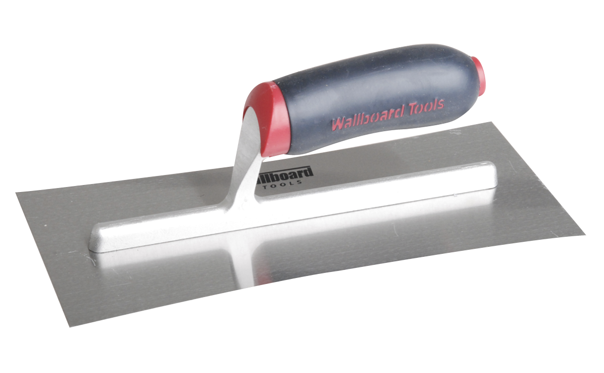 Wallboard Tools Curved Trowel Rubber Handle Carbon Steel