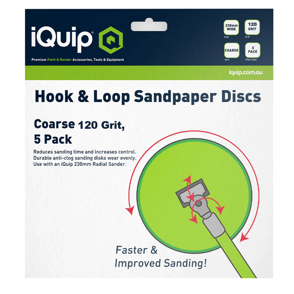 iQuip Radius Sandpaper 5pk