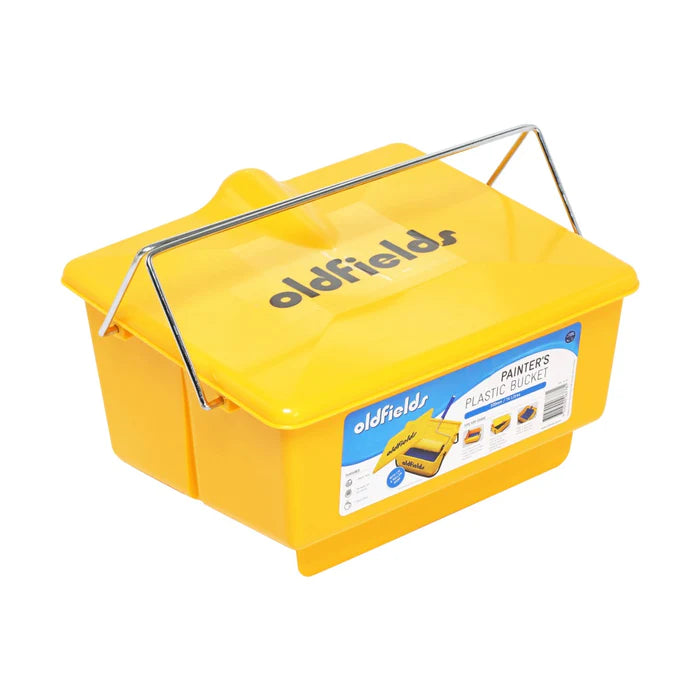 Oldfields Yellow Plastic Roller Bucket with Ramp & Lid