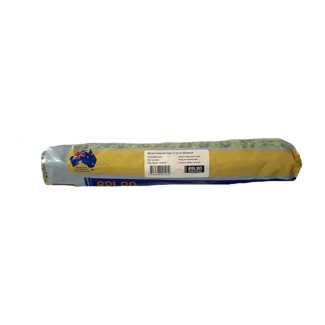 Rolon Terracotta Green Roller Cover 21mm Nap