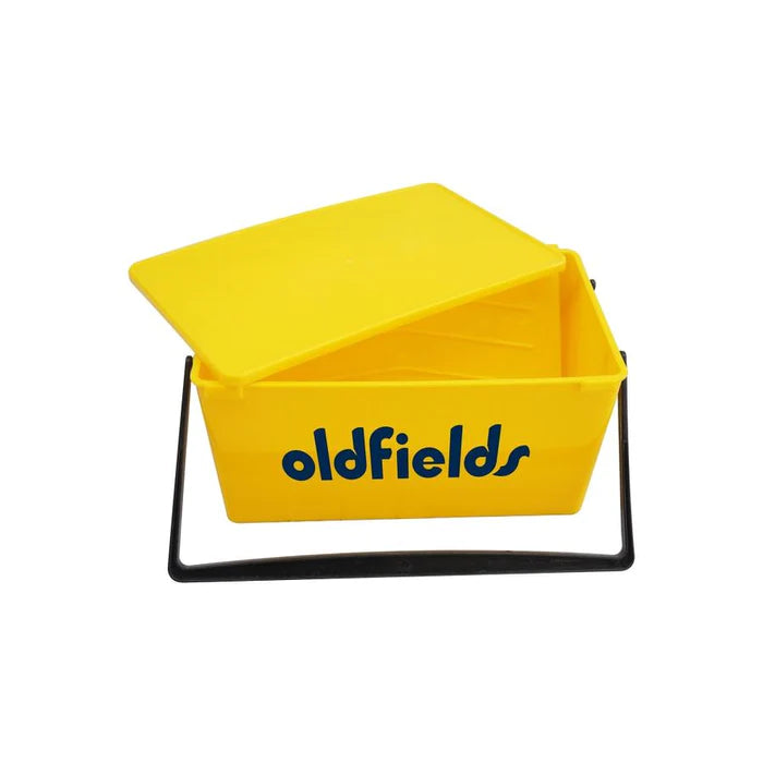 Oldfields Yellow Plastic Roller Bucket with Ramp & Lid