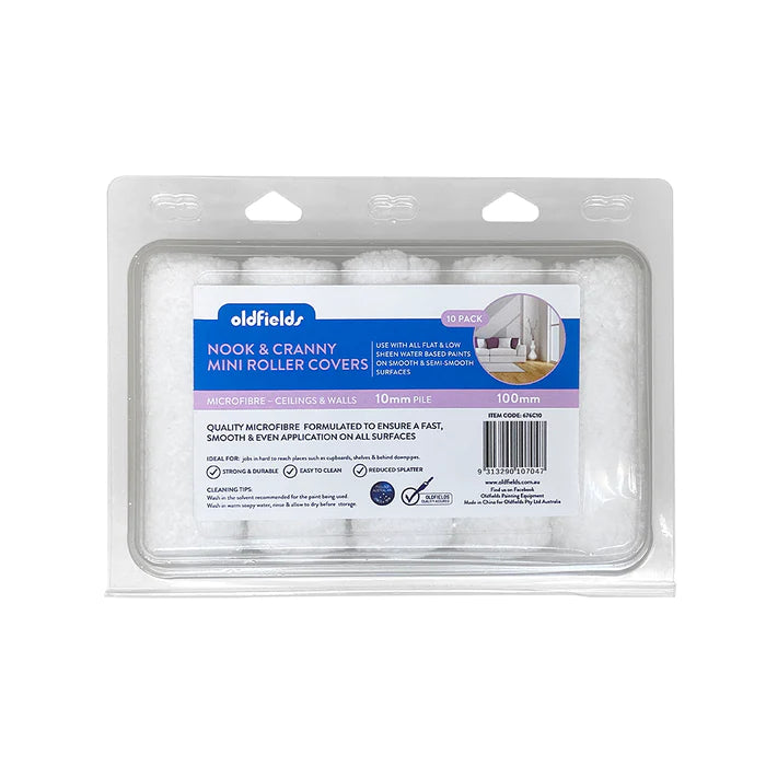 Oldfields Nook & Cranny Microfiber Mini Roller Covers 100mm