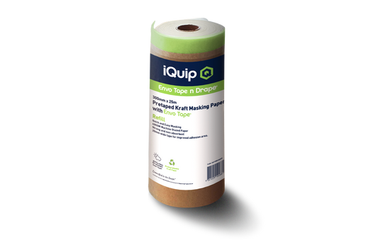 iQuip Pretaped Kraft Masking Paper REFILL