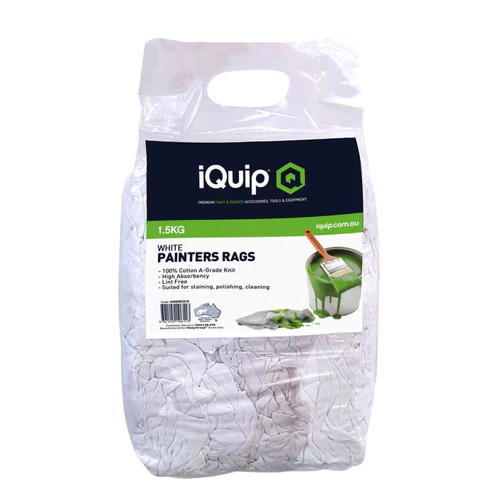 Painer Rags iQuip Painters Rags White 1.5kg Cotton – Pro Gear Trade Supplies