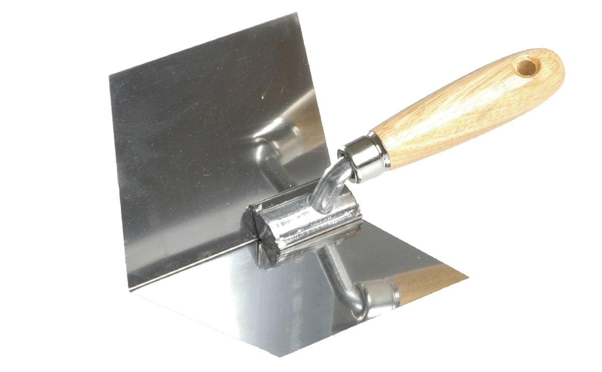 Wallboard Tools 100mm Internal Corner Tool with Wooden Handle