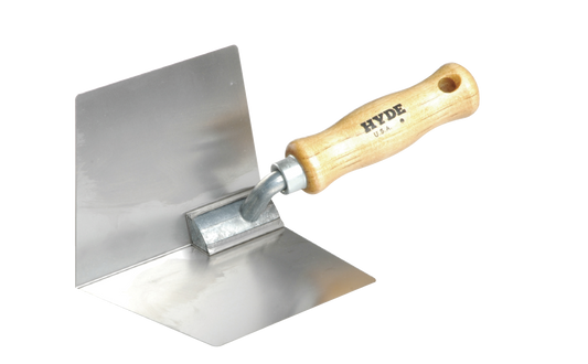 Hyde Stainless Steel Corner Tool with Wooden Handle