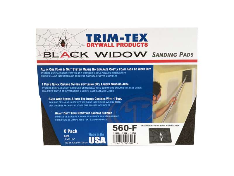 Black Widow Sanding Pads Trim-Tex