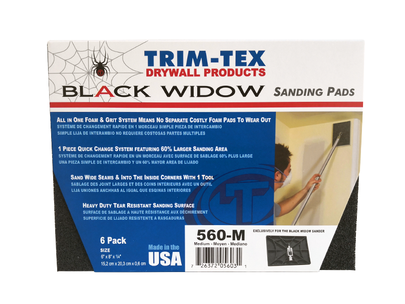 Black Widow Sanding Pads Trim-Tex