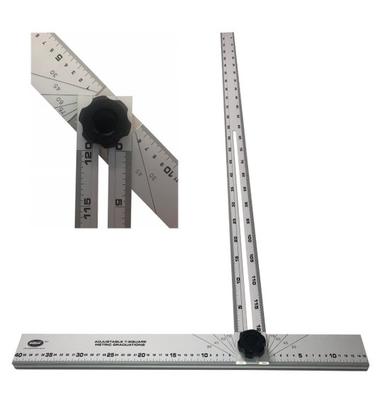 Wallboard Tools Adjustable Calibrated T-Square 1200mm