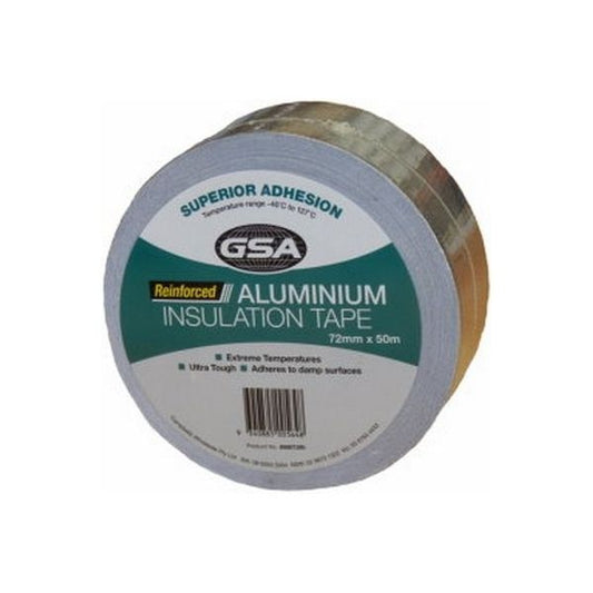 GSA Reinforced Foil Tape 72mm x 50mtr