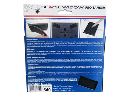 Black Widow Pro Series Sander Trim-Tex